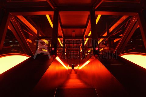 Das größte Übertagegebäude auf Zollverein, die Kohlenwäsche [A14], war zu Betriebszeiten eine Riesenmaschine, die täglich 23.000 Tonnen Rohkohle sortierte und klassierte. Von 2003 bis 2006 wurde sie von dem Office for Metropolitan Architecture (OMA) unter Leitung von Rem Koolhaas und dem Essener Büro Böll & Krabel umfassend saniert. Die Kohlenwäsche ist zentrale Anlaufstelle für Besucher sowie Museumsgebäude des 2010 eröffneten Ruhr Museums und des Portals der Industriekultur. Die oberen Etagen gehören mit den authentisch erhaltenen Übertageanlagen zum Denkmalpfad ZOLLVEREIN®. Auf dem Dach der Kohlenwäsche sind zwei Aussichtsplattformen installiert, die einen Rundblick auf das Gelände und die Region bieten. 

Die beiden 58 Meter langen Rolltreppen an der Kohlenwäsche [A14] befördern die Besucher direkt auf die 24-Meter-Ebene der Kohlenwäsche und von dort wieder nach unten. Die beiden Sonderanfertigungen von ThyssenKrupp Elevator – eine für die Auffahrt, eine für die Abfahrt – orientieren sich an den historischen Bandbrücken. Das Konzept wurde von dem Rotterdamer Office for Metropolitan Architecture (OMA) entwickelt. Eine Fahrt auf einer der beiden höchsten freistehenden Fahrtreppen Deutschlands dauert 90 Sekunden. Highlight: Bei Dunkelheit leuchten die Fahrtreppen orangerot.

Ort: Areal A [Schacht XII], Kohlenwäsche [A14]