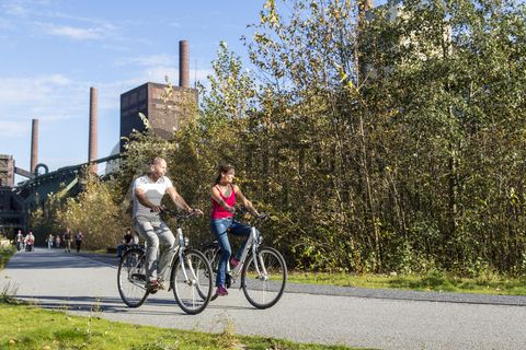 Die 3,5 Kilometer lange Ringpromenade ist Teil des Zollverein Parks und lädt zu einem Spaziergang über das Areal der Zeche und Kokerei ein. Auch Jogger und Fahrradfahrer kommen hier auf ihre Kosten. 

Die Kokerei Zollverein wurde von 1957 bis 1961 nach Plänen des Architekten Fritz Schupp gebaut, nach Erweiterungsarbeiten war sie ab 1973 die größte Zentralkokerei Europas. Täglich waren bis zu 1.000 Koker rund um die Uhr im Einsatz, bis zu 8.600 Tonnen Koks wurden pro Tag produziert. 1993 wurde die Kokerei stillgelegt, im Jahr 2000 in die Denkmalliste der Stadt Essen aufgenommen, seit 2001 gehört sie zum UNESCO-Welterbe. 2010 ist die Kokerei in den Besitz der Stiftung Zollverein übergegangen. Die „schwarze Seite“ der Kokerei, die den Bereich der Koksproduktion bezeichnet, kann bei einer Führung durch den Denkmalpfad ZOLLVEREIN® besichtigt werden.

Areal C [Kokerei]